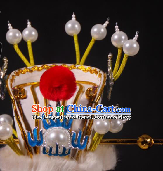 Chinese Ancient Prince Hairdo Crown Beijing Opera Xiaosheng Headdress Peking Opera Childe Hair Accessories