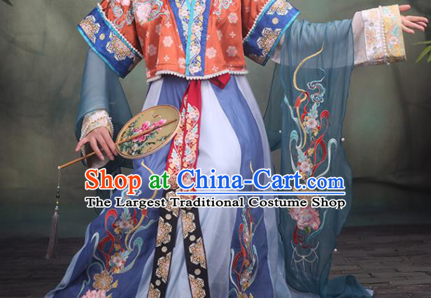 China Tang Dynasty Palace Princess Historical Clothing Ancient Goddess Garment Costumes Traditional Flying Apsaras Hanfu Dress