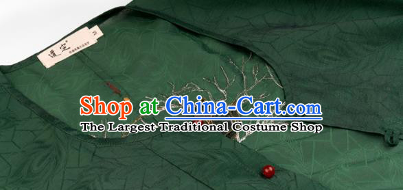 China Traditional Tang Dynasty Court Lady Historical Clothing Ancient Court Princess Green Hanfu Dress Garments