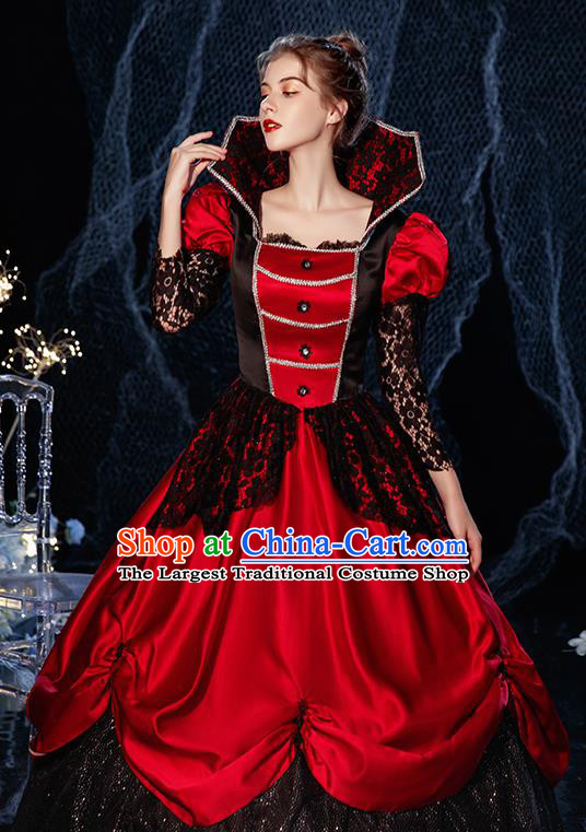 Top French Queen Formal Attire European Drama Performance Clothing Western Court Empress Full Dress Christmas Garment Costume