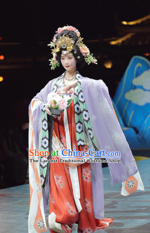 China Ancient Empress Hanfu Dress Clothing Tang Dynasty Garment Costume Traditional Court Woman Historical Apparels