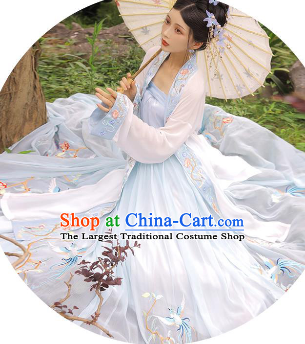 China Song Dynasty Royal Princess Hanfu Dress Traditional Historical Clothing Ancient Court Woman Garment Costumes