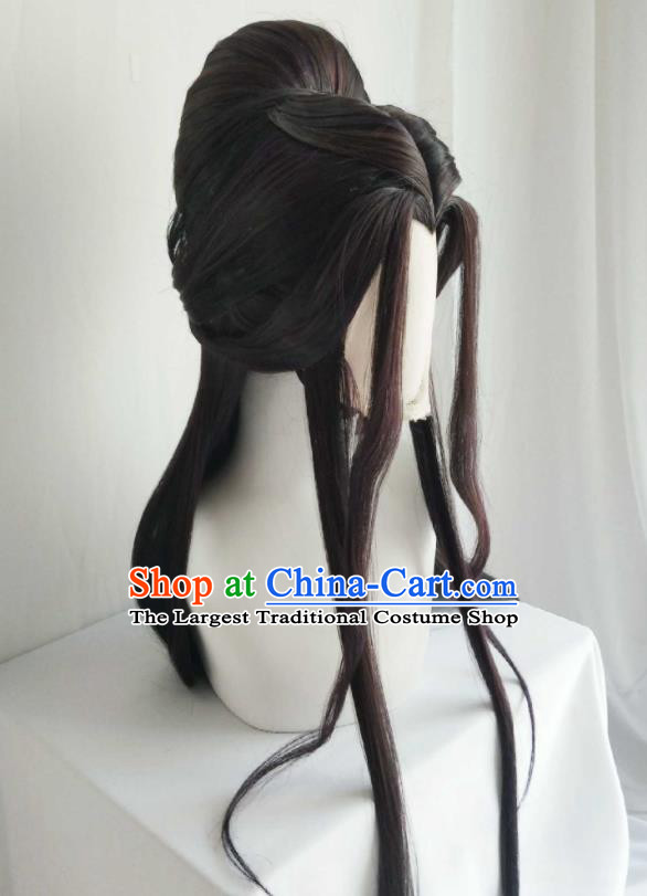 Chinese Cosplay Imperial Consort Hair Accessories Ancient Goddess Wigs Headwear Traditional Puppet Show Young Beauty Li Jianshi Hairpieces