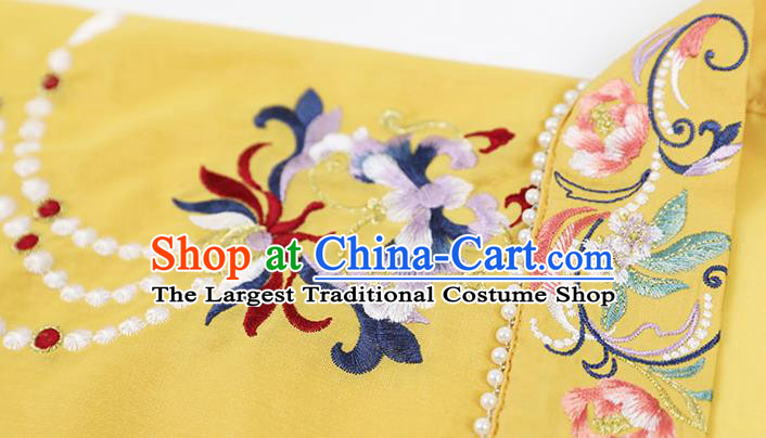 China Ancient Royal Princess Garment Costumes Song Dynasty Imperial Consort Hanfu Dress Apparels Traditional Young Woman Historical Clothing Complete Set