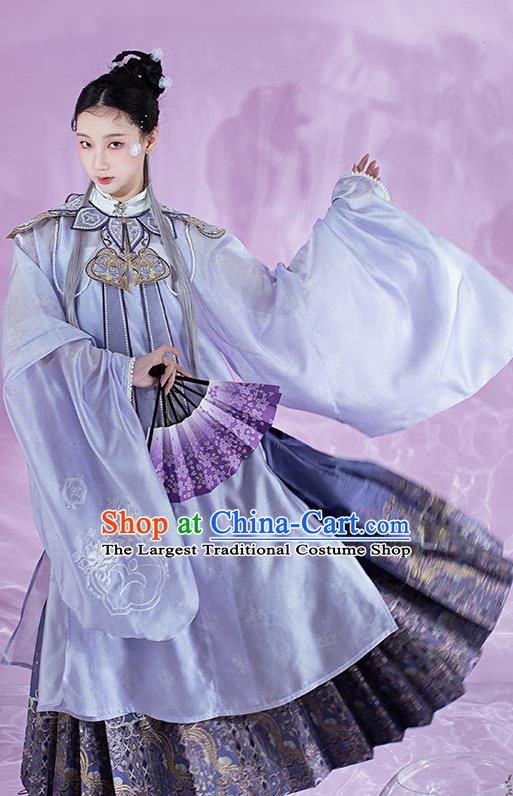 China Ancient Royal Countess Garment Costumes Ming Dynasty Hanfu Dress Apparels Traditional Noble Mistress Historical Clothing