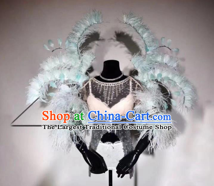 Top Stage Show Butterfly Wings Miami Catwalks Accessories Brazil Parade Back Decorations Opening Dance Props