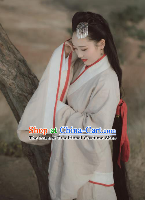 China Ancient Palace Lady Clothing Han Dynasty Imperial Consort Hanfu Dress Traditional Court Beauty Historical Costume