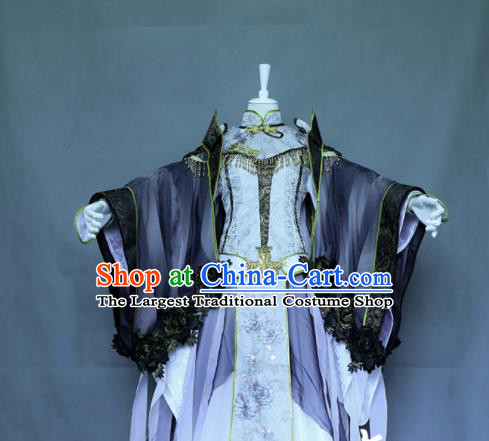 China Traditional Puppet Show Hanfu Clothing Cosplay Fairy Princess Garment Costumes Ancient Queen Dress Outfits