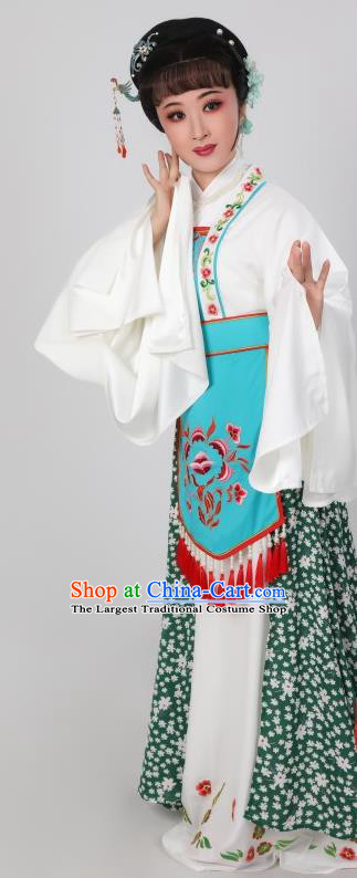 Chinese Traditional Huangmei Opera Dress Ancient Country Woman Clothing Peking Opera Hua Tan Garment Costumes