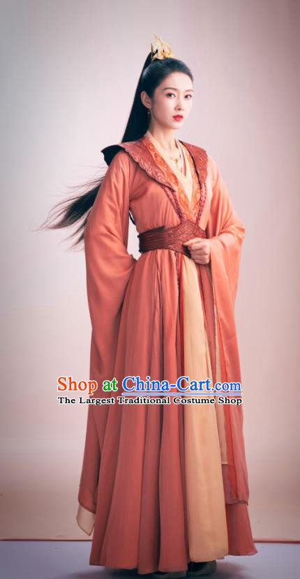 Chinese TV Series Qie Shi Tian Xia Feng Qi Wu Replica Costume Wuxia Swordswoman Clothing Ancient Matriarch Dress Garments