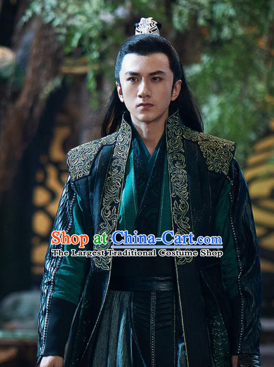 Chinese The Blue Whisper Lin Hao Qing Garment Costumes Ancient Swordsman Clothing Xian Xia TV Series Young Valley Master Apparel