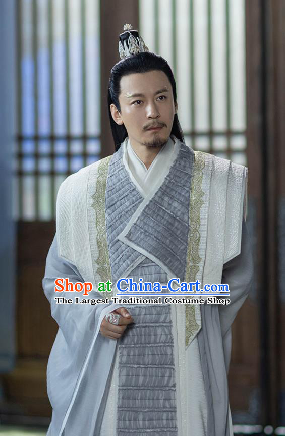 Chinese Xian Xia Immortal Master Apparel TV Series The Blue Whisper Ning Qing Garment Costumes Ancient Swordsman Clothing