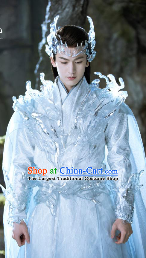 Chinese Ancient God of War Clothing Xian Xia TV Series Love Between Fairy and Devil General Chang Heng Garment Costumes