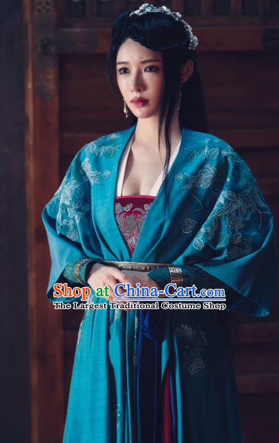 Chinese Wu Xia Series Word Of Honor Liu Qianqiao Dresses Ancient Swordswoman Garment Costumes Traditional Beauty Ghost Clothing