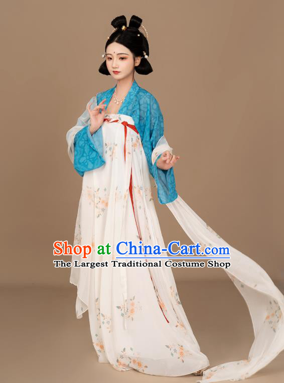 Chinese Ancient Palace Lady Hanfu Dress Traditional Historical Costumes Tang Dynasty Princess Clothing