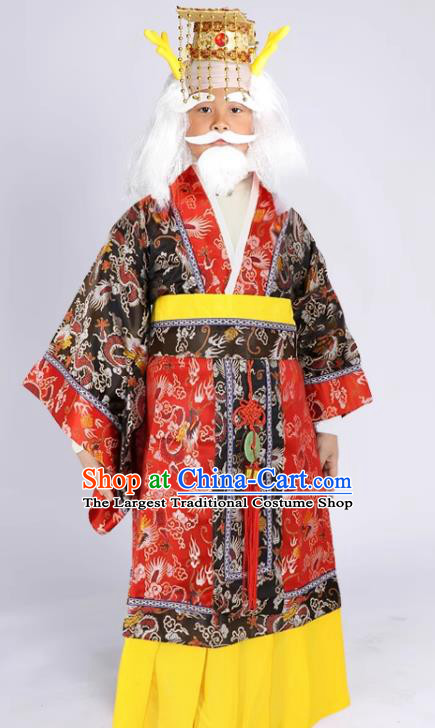 Top Children Halloween Fancy Ball Costume Cosplay Immortal Outfit Journey to the West King of the Eastern Seas Ao Guang Clothing