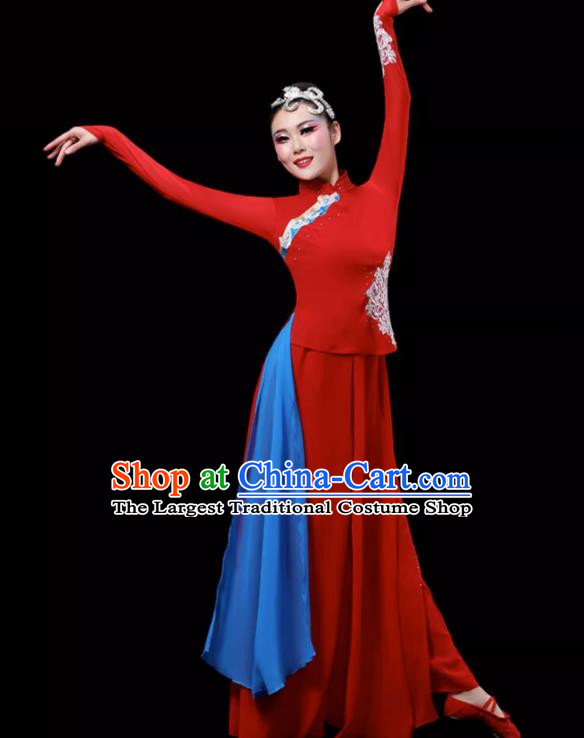 Jiuer Dance Costumes Fan Dance Costumes Yangko Costumes Red Sorghum Square Dance Costumes Art Test Classical Dance Costumes