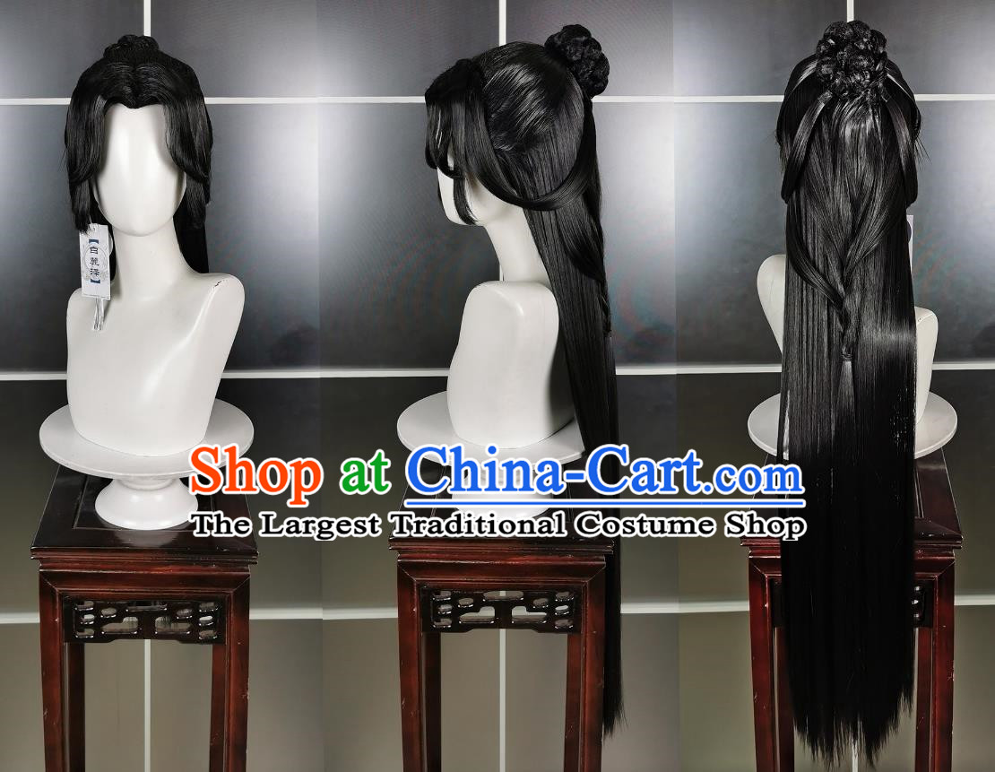 Wanhua Chengfei Master Competition Huajie Wig Headdress Jianwang 3 Jiansan Cosplay Headpiece