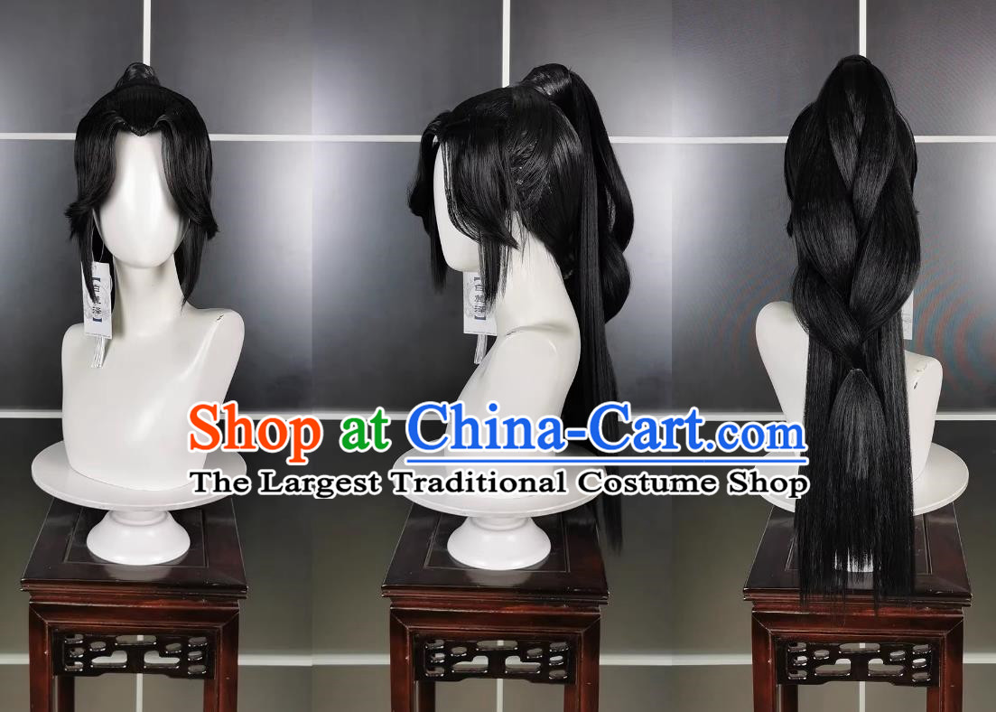 Hidden Sword Adult Chi Ming Er Shao Wig and Headdress Jianwang 3 Jian San Cosplay Headpiece