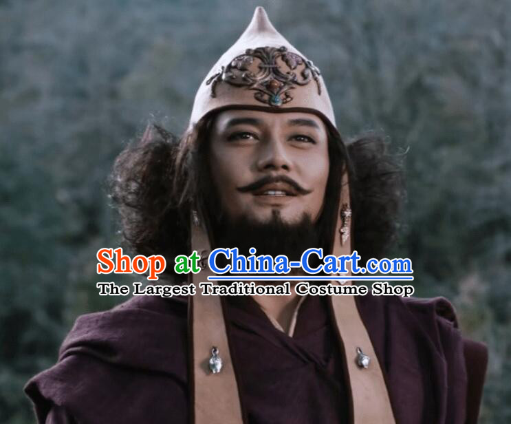 China Ancient Tibetan Monk Clothing 2021 TV Series Demi Gods and Semi Devils Martial Arts Master Jiumo Zhi Replica Costume