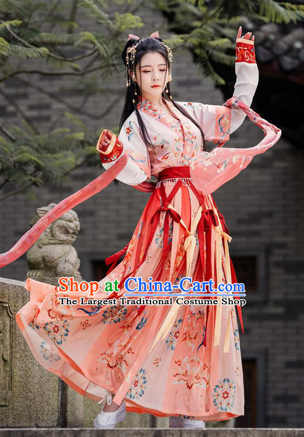 China Tang Dynasty Historical Costumes Female Hanfu Ruqun Ancient Royal Princess Clothing