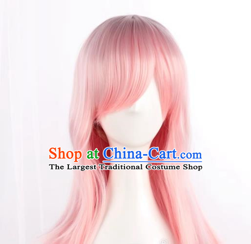 Super Sonic Cos Wig Super Sonico Mixed Pink Girl Anime Fake Hair