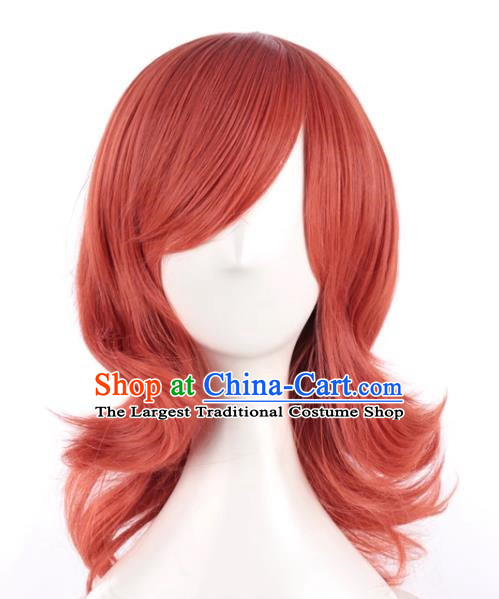 Love Live Nishikino Maki Slightly Curly Hair Mixed With Watermelon Red Cosplay Wig
