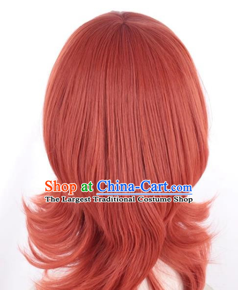 Love Live Nishikino Maki Slightly Curly Hair Mixed With Watermelon Red Cosplay Wig