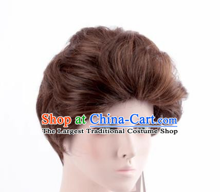 Prince Charming Brown Short Curly Hair Anime Cos Wig