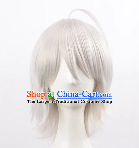 Fate Grand Orde Fgo Joan Of Arc Short Hair Silver White Cos Wig