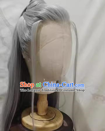 Front Hook Front Lace Wig Sauvignon Blanc Liu Nan Silver Gray Costume