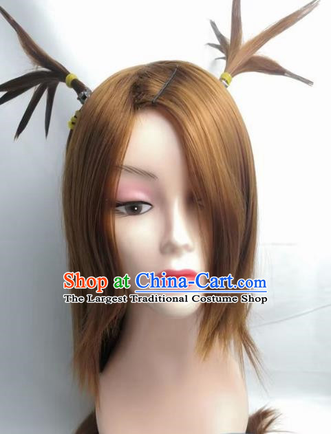 Boruto Akimichi Chocho Pigtail Cosplay Wig