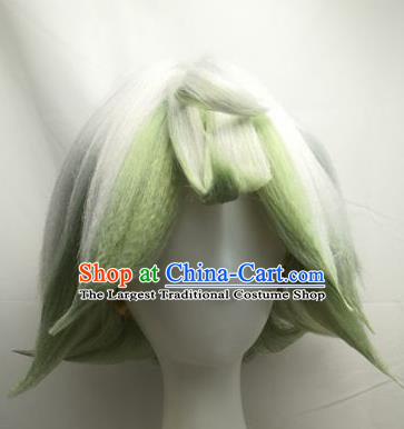 Cosplay Wig Set Plushka COS From The Abyss Two Color Highlight Dyed Short Custom Fake Hair