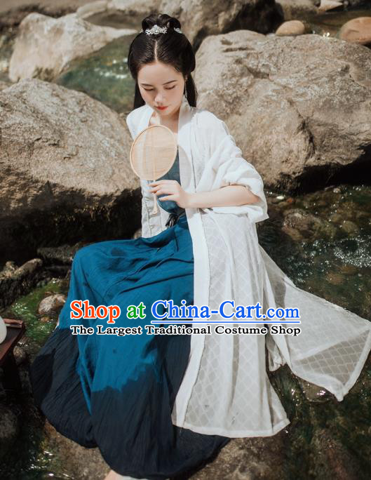 Chinese Handmade Hanfu Dresses Song Dynasty Female Costumes Ancient Young Lady Clothing