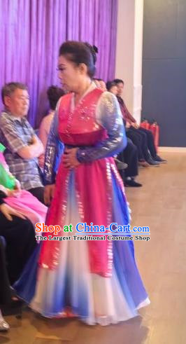 Korean Dance Hanbok Stage Performance Gradient Color