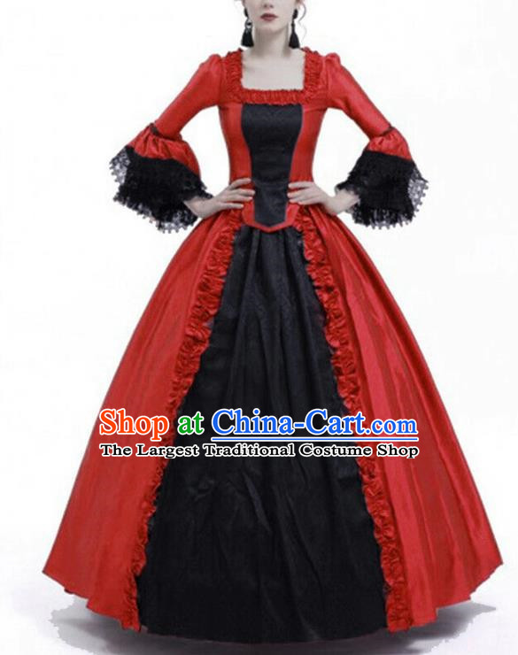 Cosplay European Medieval Noble Court Long Dress For Stage Plays Featuring European And American Retro Style Formal Evening Dresses For Women