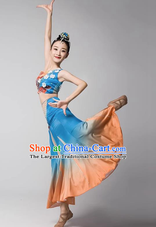 Dai Nationality Dance Art Examination Clothing Gradient Mermaid Skirt Ethnic Minority Dance Performance Clothing