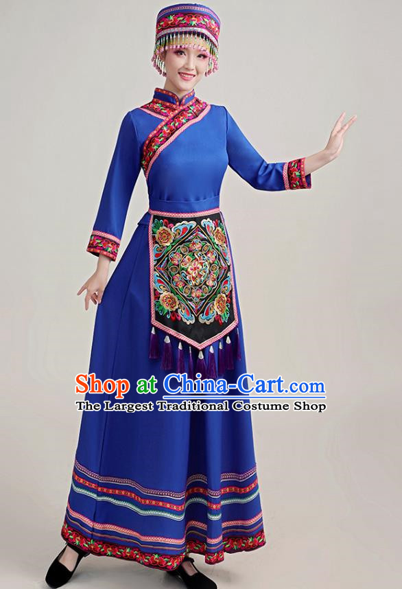 Dong Costume Female Minority Costume Adult Autumn And Winter Long Embroidery Stage Performance Costume Show