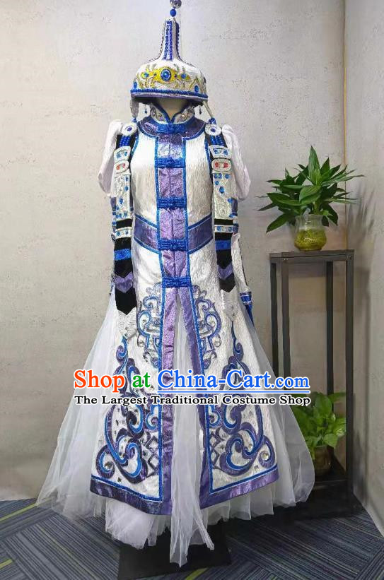 Female Mongolian Clothing Inner Mongolia Singer Mongolian Clothing Rental Atmosphere Mongolian Clothing Long Skirt