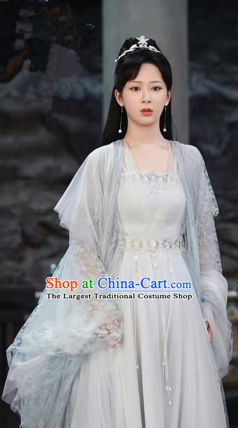 China Ancient TV Series Fairy Costume Woman Hanfu Dress Xian Xia Drama Immortal Samsara Yan Dan Yang Zi Clothing