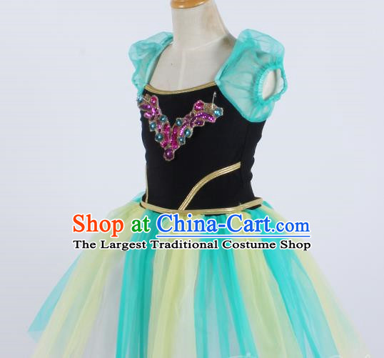 Girl Puffy Gauze Dress Stage Costume
