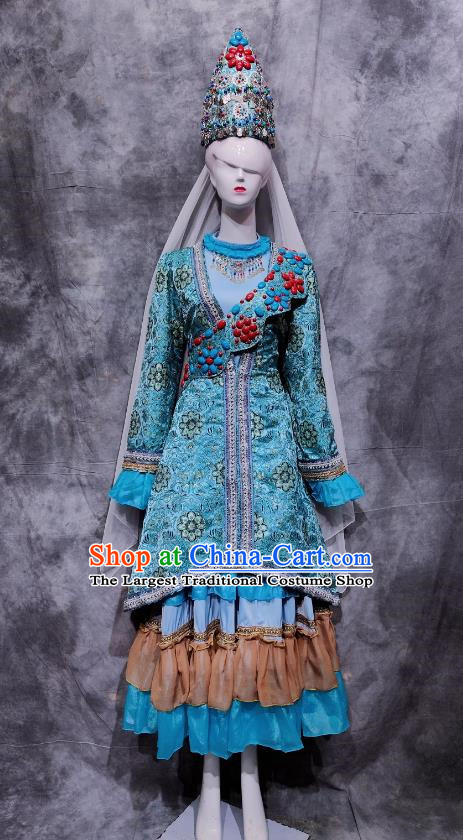 Tatar Costumes Ethnic Minorities Performance Costumes Catwalk Costumes