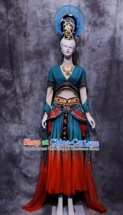 Dunhuang Flying Apsaras Dance Costumes Five Star Oriental Classical Dance Costumes Exotic Performance