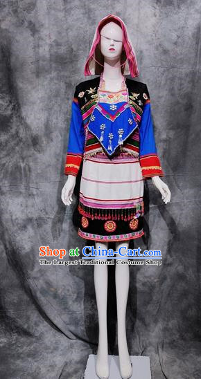 Traditional Costumes Of The Jinuo Ethnic Group Yunnan Minority Costumes