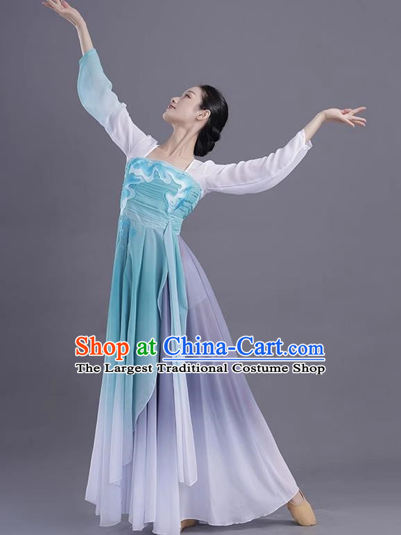 China Classical Dance Yaxu Female Group Dance Performance Clothing Elegant Self Cultivation Art Examination Performance Clothing