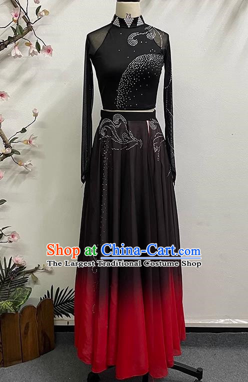 Female Huayao Dai Dance Costume Peacock Dance Big Swing Practice Skirt Practice Clothes Solo Dance Performance