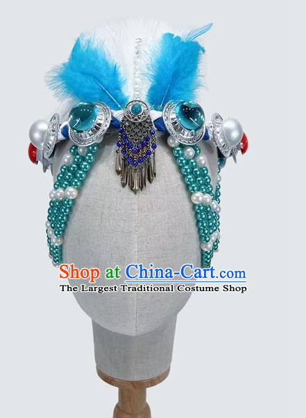 Mongolian Dance Headdress Silent Grassland Folk Dance Headdress Solo Dance Headdress Taoli Cup Dance Headdress