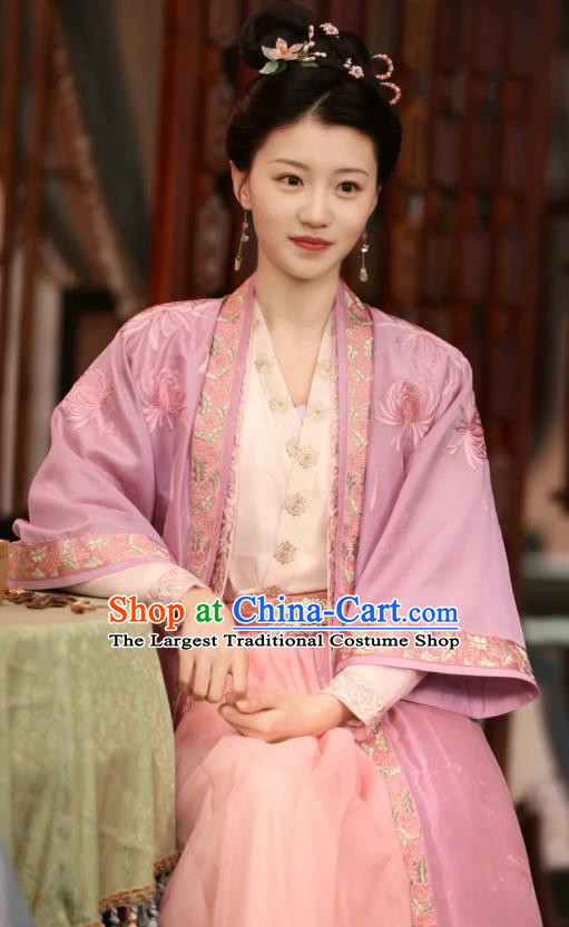 Romantic Drama New Life Begins Shuang Jiang Clothing China Ancient Noble Woman Dress Song Dynasty Princess Consort Costumes