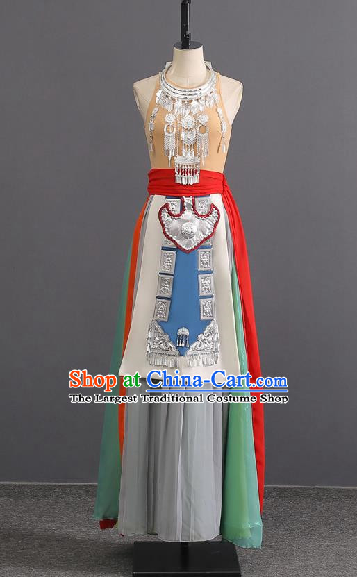 Dance Performance Costumes Professional Folk Dance Competition Mountain Whisperer Performance Costumes Art Test Clothing