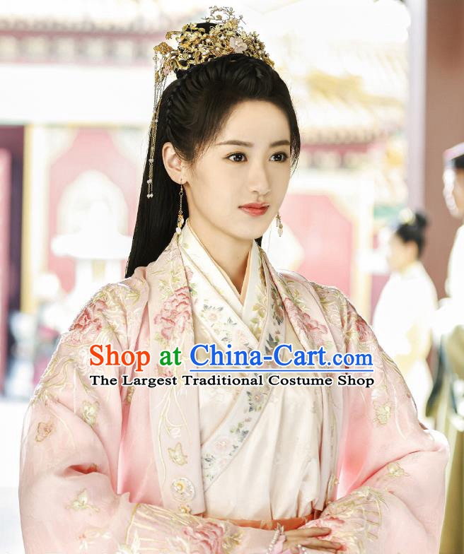 TV Series China Ancient Royal Princess Costumes Romantic Drama My Sassy Princess Noble Lady Liu Ling Clothing